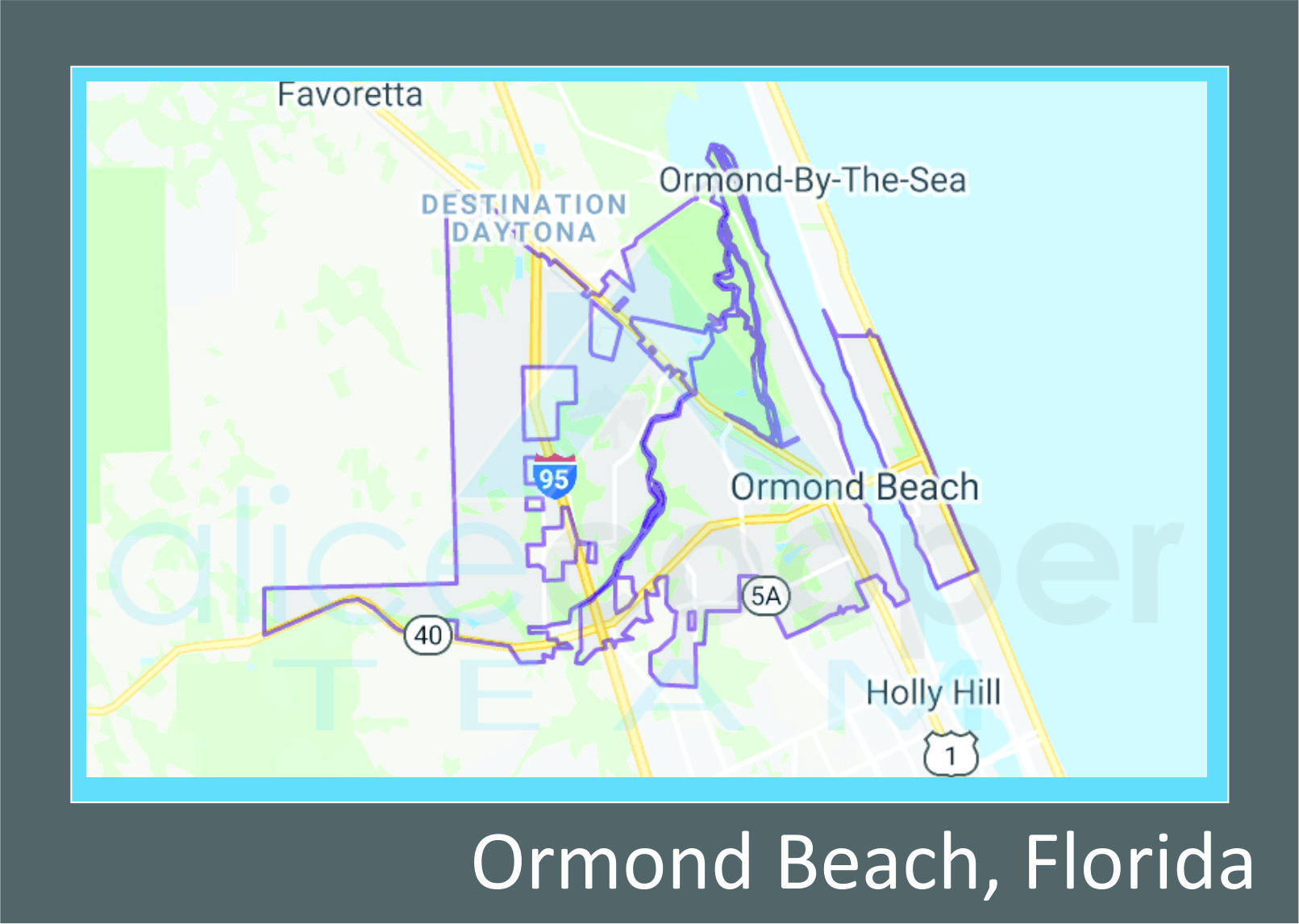 Map Of Ormond Beach Area Map Ormond Beach Florida 