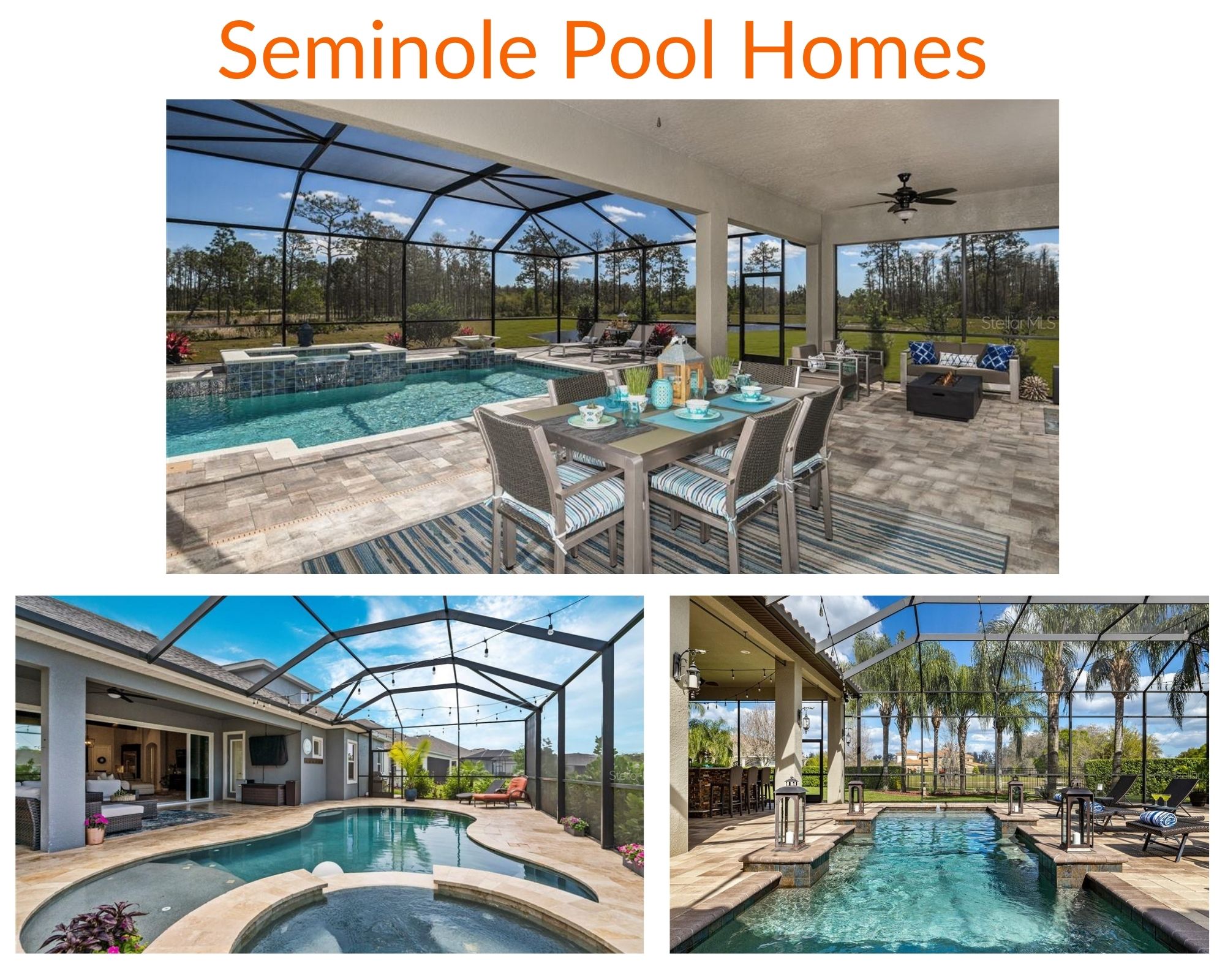 Seminole florida pool homes