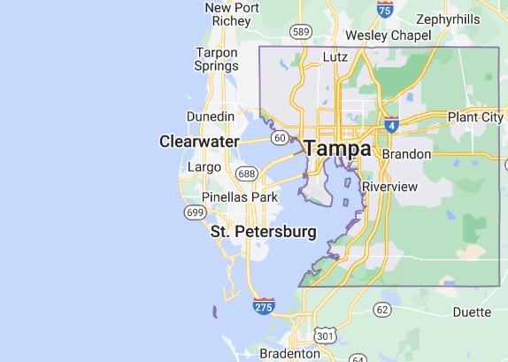 Tampa Florida County Map County Map 