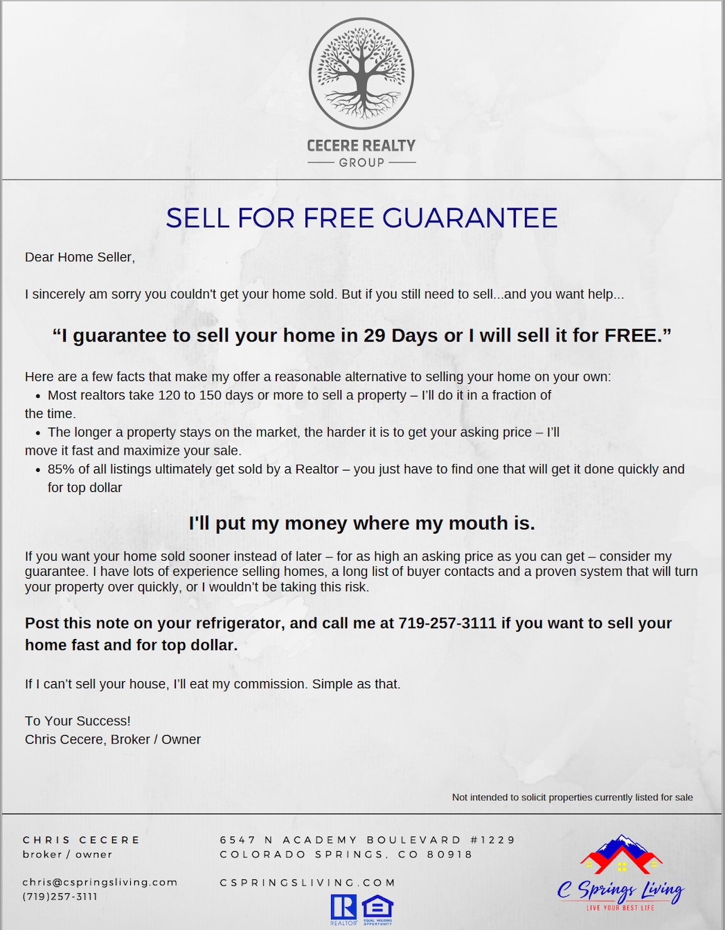 Sell for free