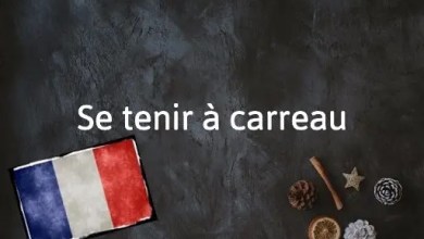 Se tenir à carreau: a warning with a past