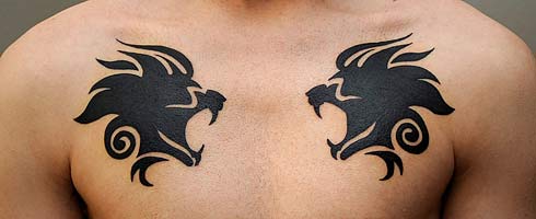 Man Gets Lionhead Lion Heads Tattooed On Chest Vg247