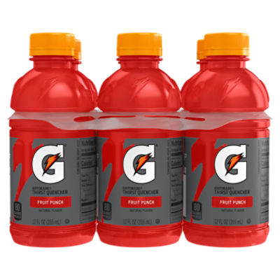 Gatorade fruit punch thirst quencher, 12 fl oz, 6 count