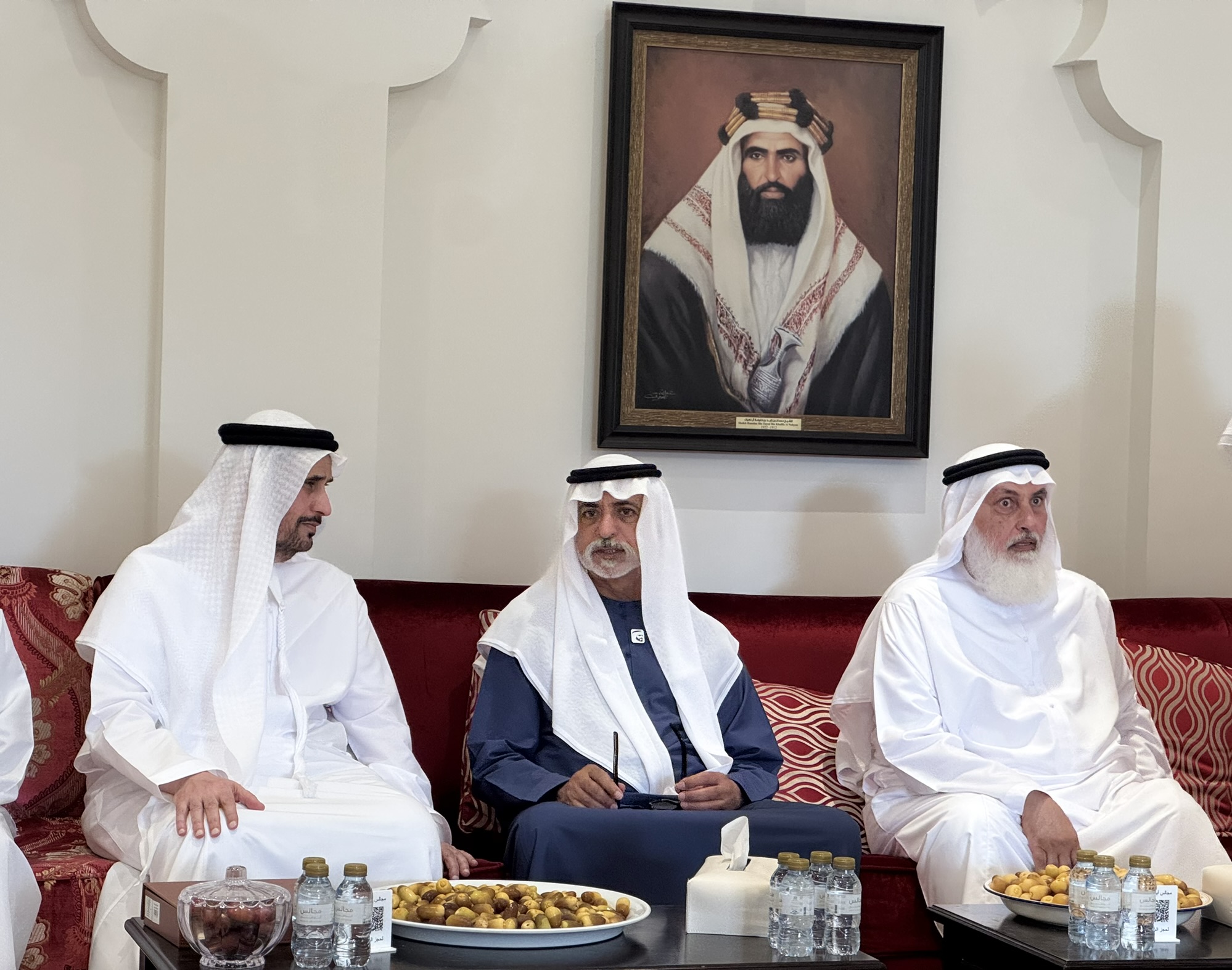 Nahyan bin Mubarak offers his condolences to Matar Al Dhaheri and his siblings on the death of their mother in Al Ain