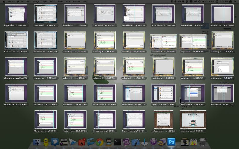 Designing Github For Mac By Kyle Neath - Landscape Illustrations - High Quality Retina Collection