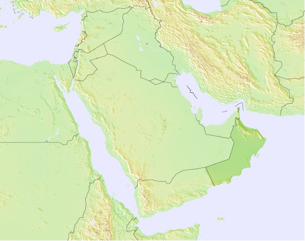 オマーン 地図 . ãªãã¼ã³å½ã®å¤©æ°å³