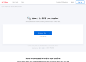 We guarantee file security and privacy. Doc2pdf Com At Wi Word To Pdf Convert Doc To Pdf Online Free Soda Pdf