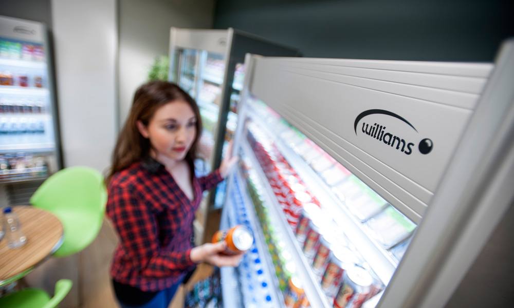 Refrigerated Multideck being used by a student