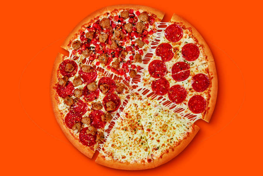 With more than 4,300 u.s. Little Caesars Quattro Pizza Review Is The New Four Section Any Pizza Good Thrillist