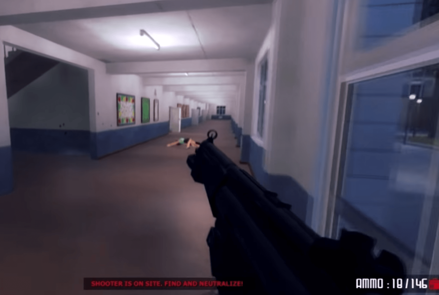 Active Shooter A Game Where You Can Play As A School Shooter Has Been