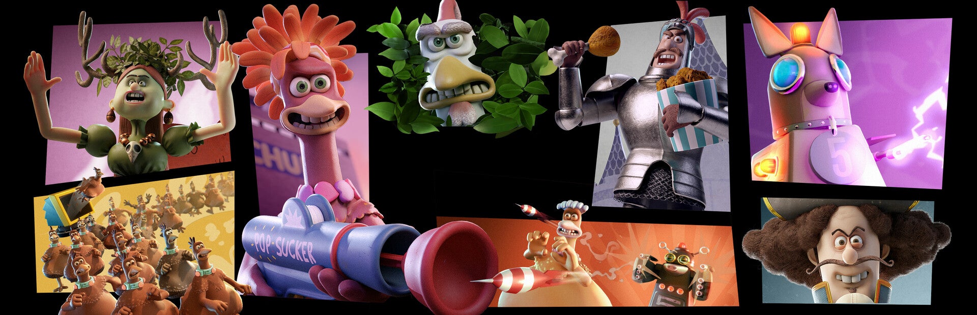 Chicken Run Eggstraction Press Kit - Retina Space Backgrounds for Desktop