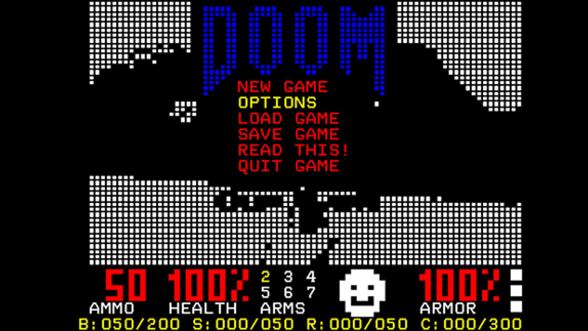 Play Doom In Teletext R Programming - Incredible Space Texture - High Resolution