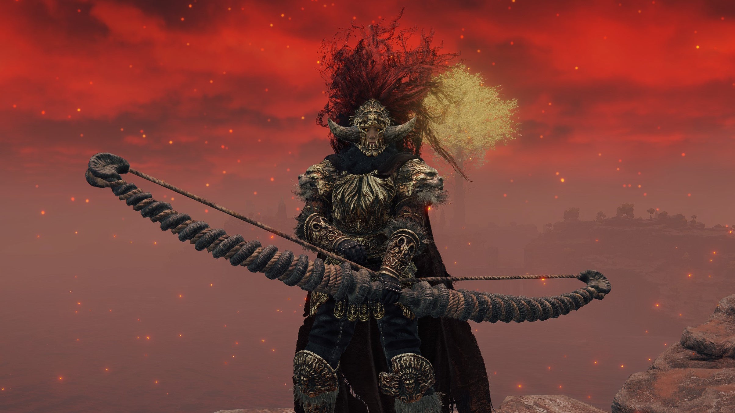 Bone Bow Elden Ring Hardcore Gamer - Modern Ocean Pattern - 4K