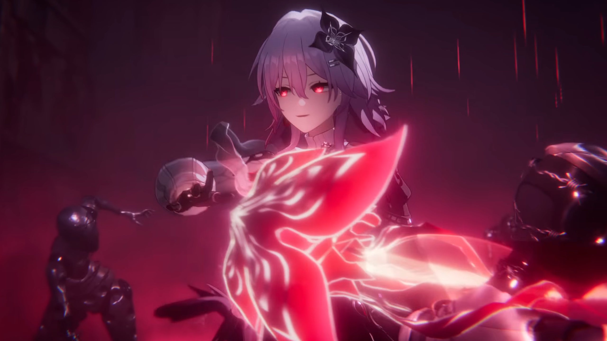 Evernight summoning Evey, her memosprite, in HSR