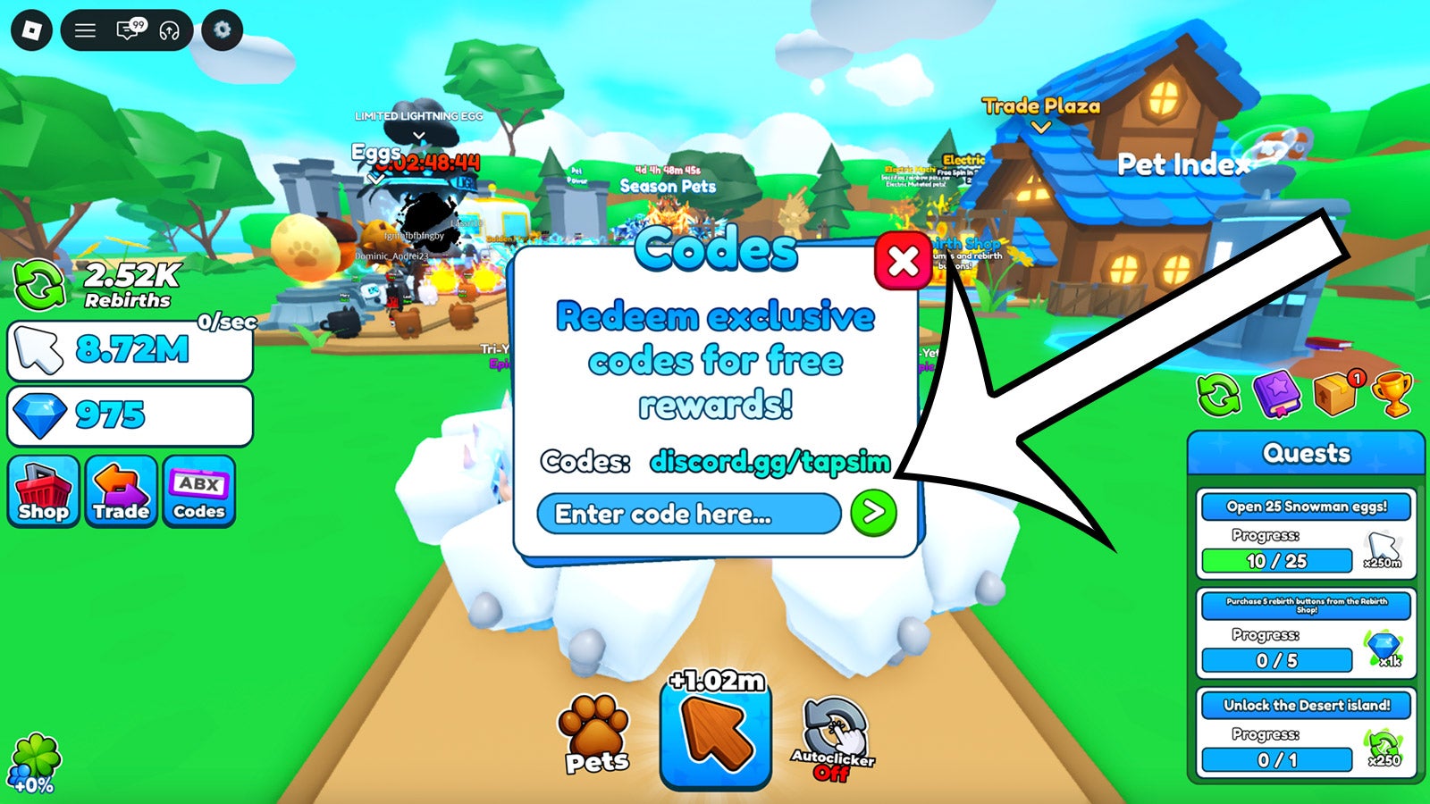 Tap Simulator Codes For March 2026 Eurogamer Net