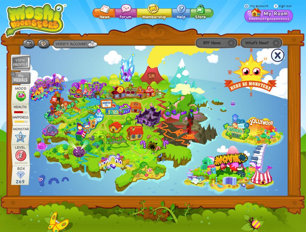 Moshi Monsters Map 2023 - Desktop Abstract Wallpapers for Desktop