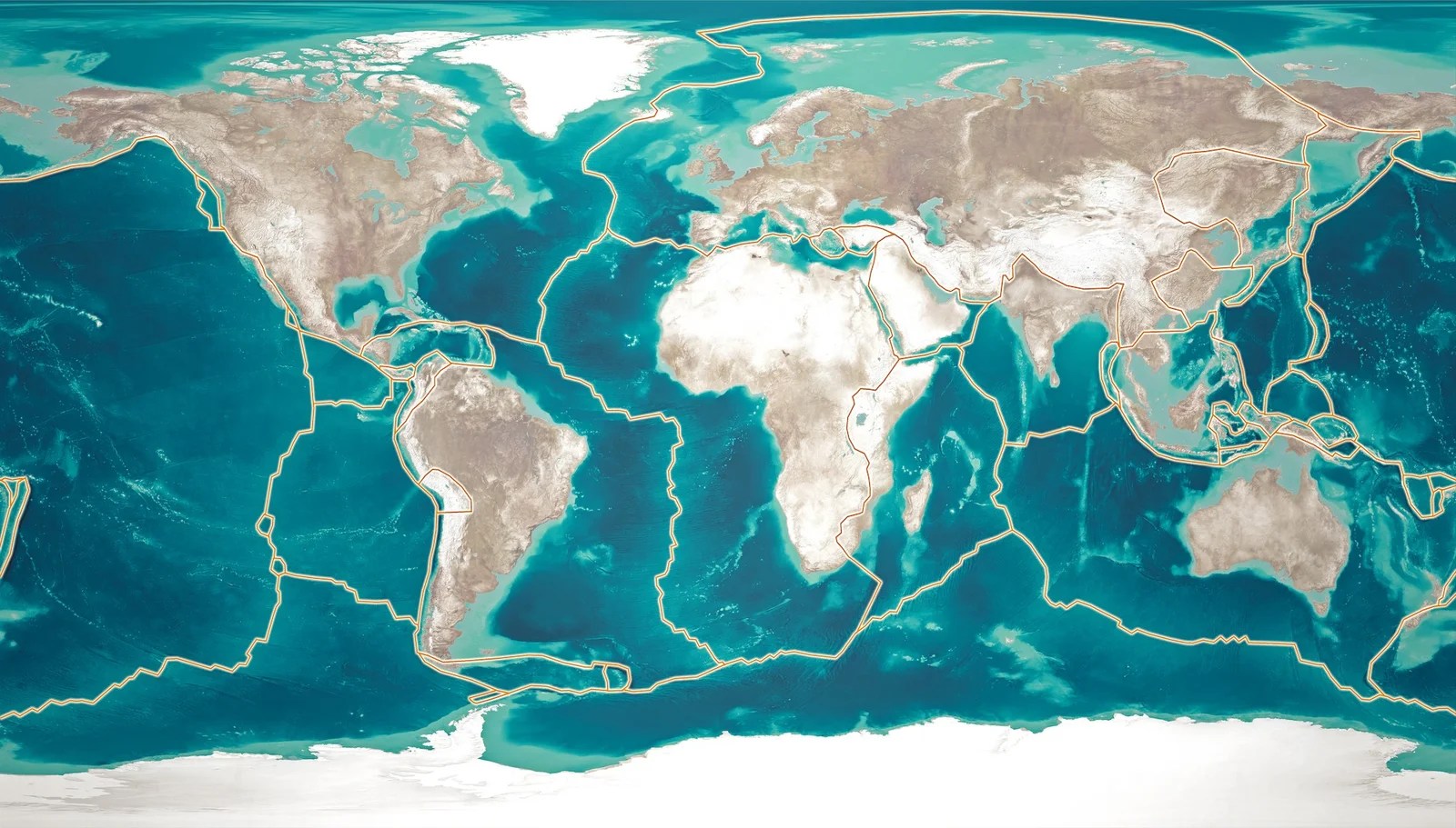The Uniquness Of Earth AsSiddique Post Tectonic Plate Map 