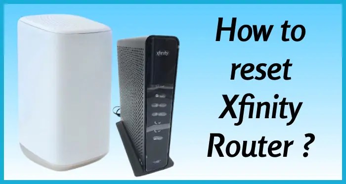 How to reset Xfinity router
