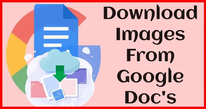 Download image from google doc