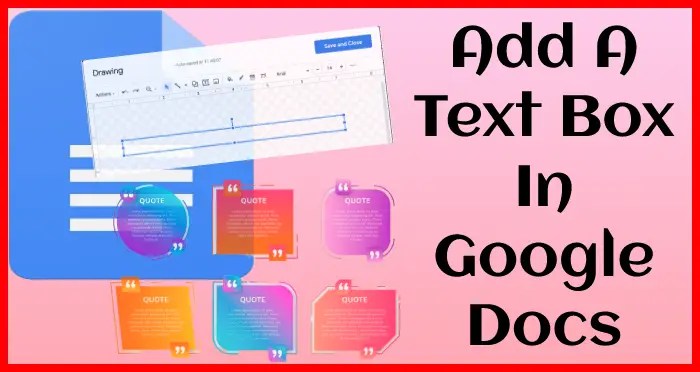 Text box in Google docs