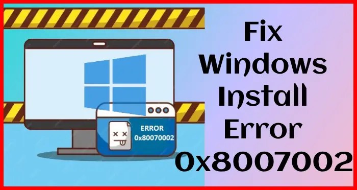 install error -0x80070002