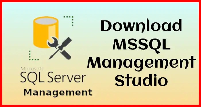 mssql management studio