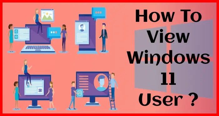 how to view windows 11 user