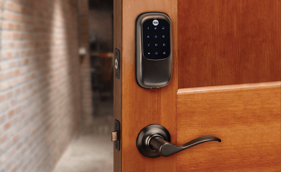 Smart door lock for home security and keyless entry