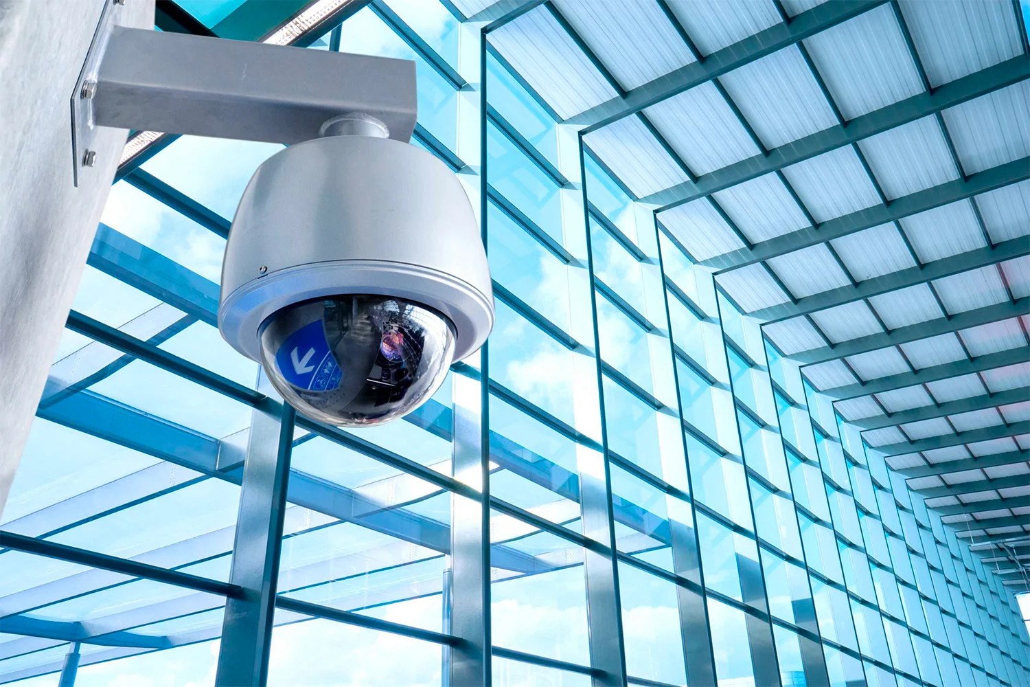 Commercial security camera and alarm system installation