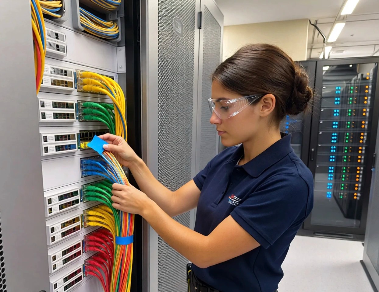 Professional data and network cabling installation