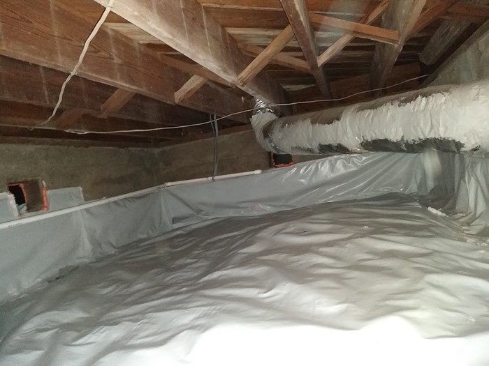 Crawl space encapsulation