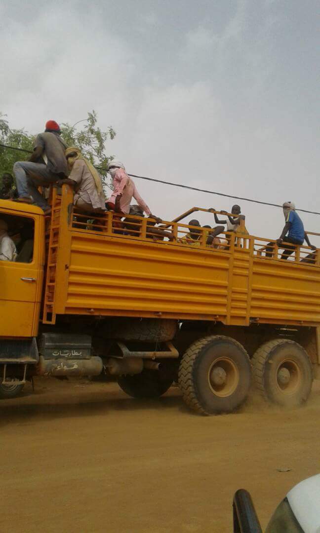 camion du retour des réfugiés