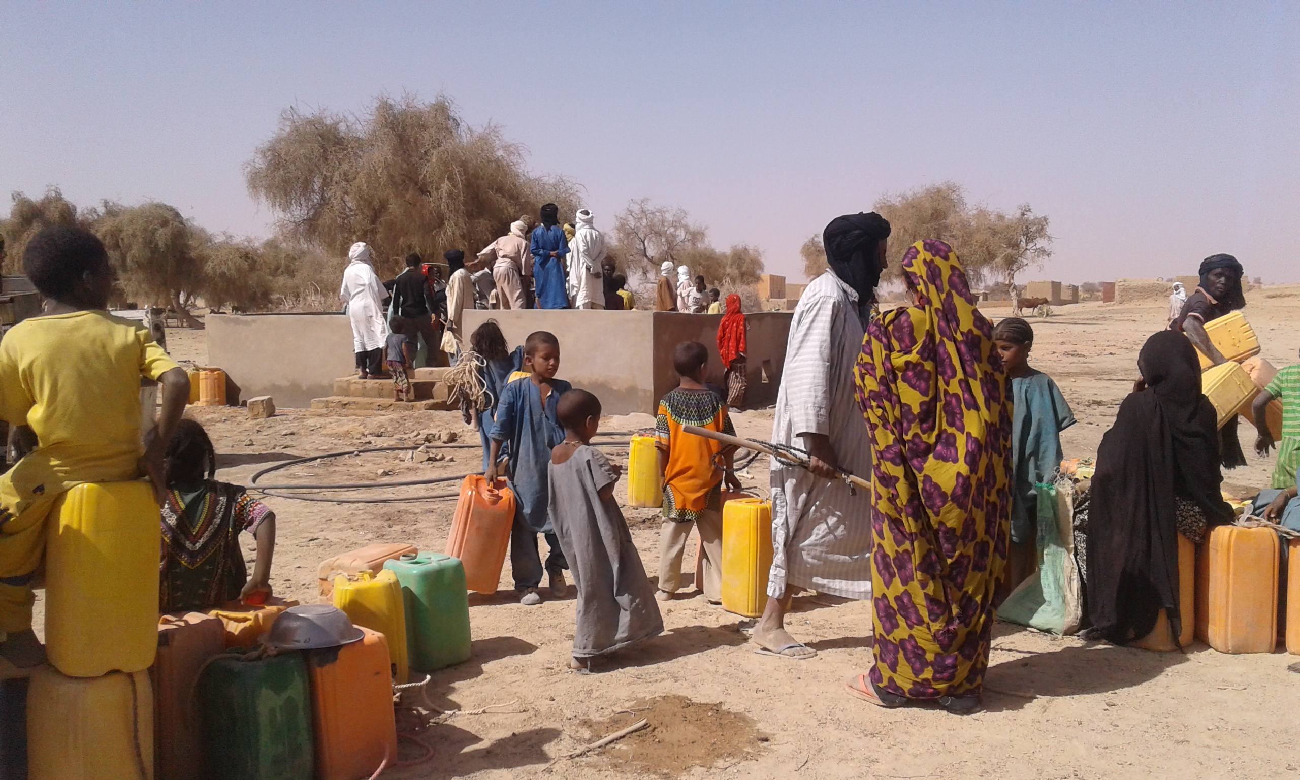 en attente pour l'eau