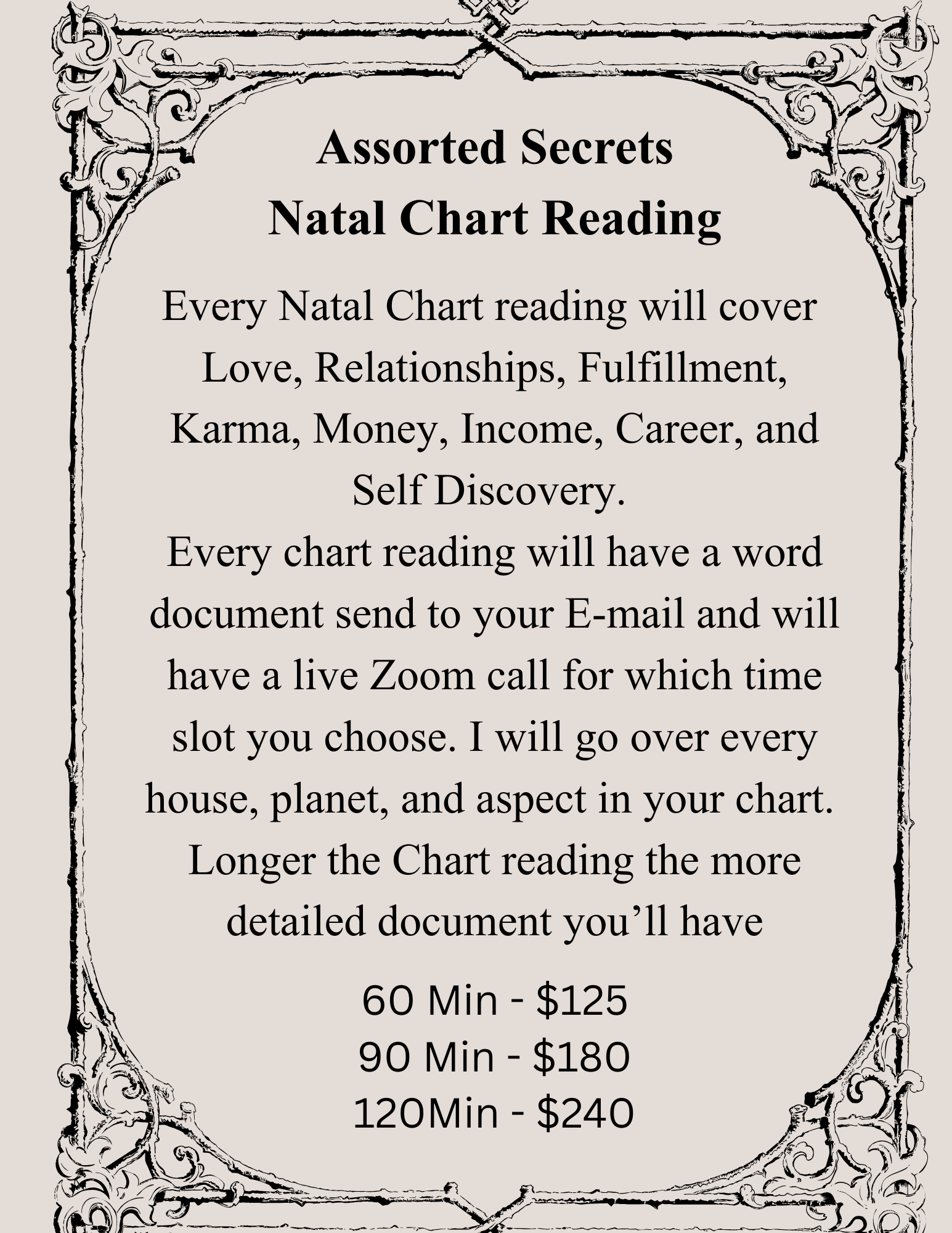 Natal Chart Reading