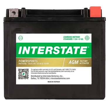 Interstate FAITX20L AGM Battery
