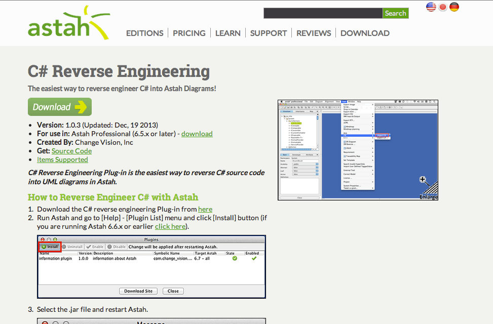C# Reverse engineering Plugin