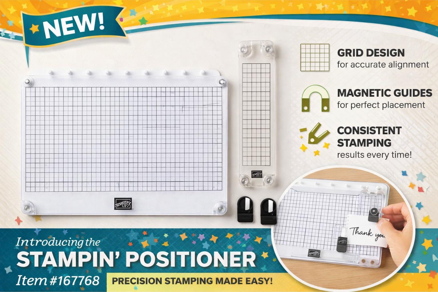NEW Stampin' Positioner Tool