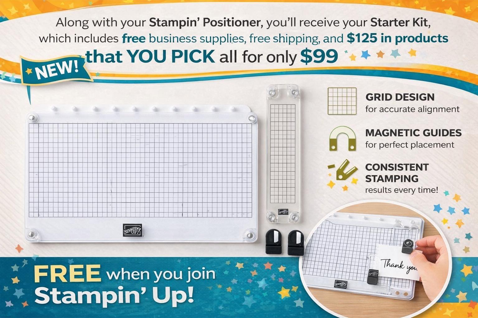 NEW Stampin' Positioner Tool