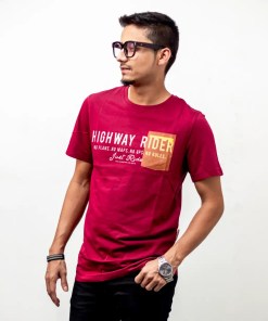 Maroon Printed T-Shirt—Roadster Life Co.