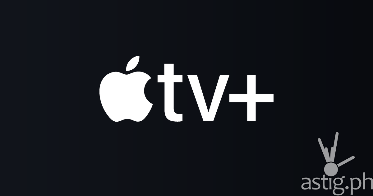 Apple TV logo on a dark gradient background