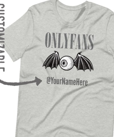 Featured image for “OnlyFans Wing Eye ( Customizable ) Unisex t-shirt”