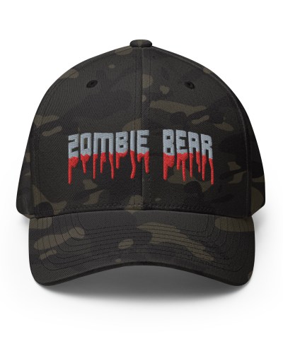 Featured image for “Zombie Bear - Structured Twill Flexfit Cap”