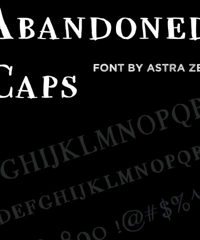 Featured image for “Abandoned Caps - FONT”