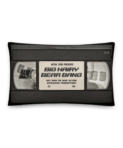 Featured image for “Big Hairy Bear Bang VHS - Basic Pillow ( 20″×12″)”