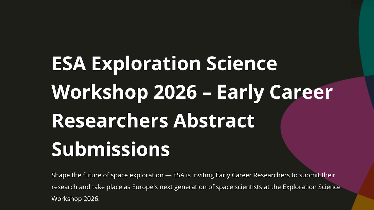 ESA Exploration Science Workshop 2026: Submit Your Abstract Now! (2026)