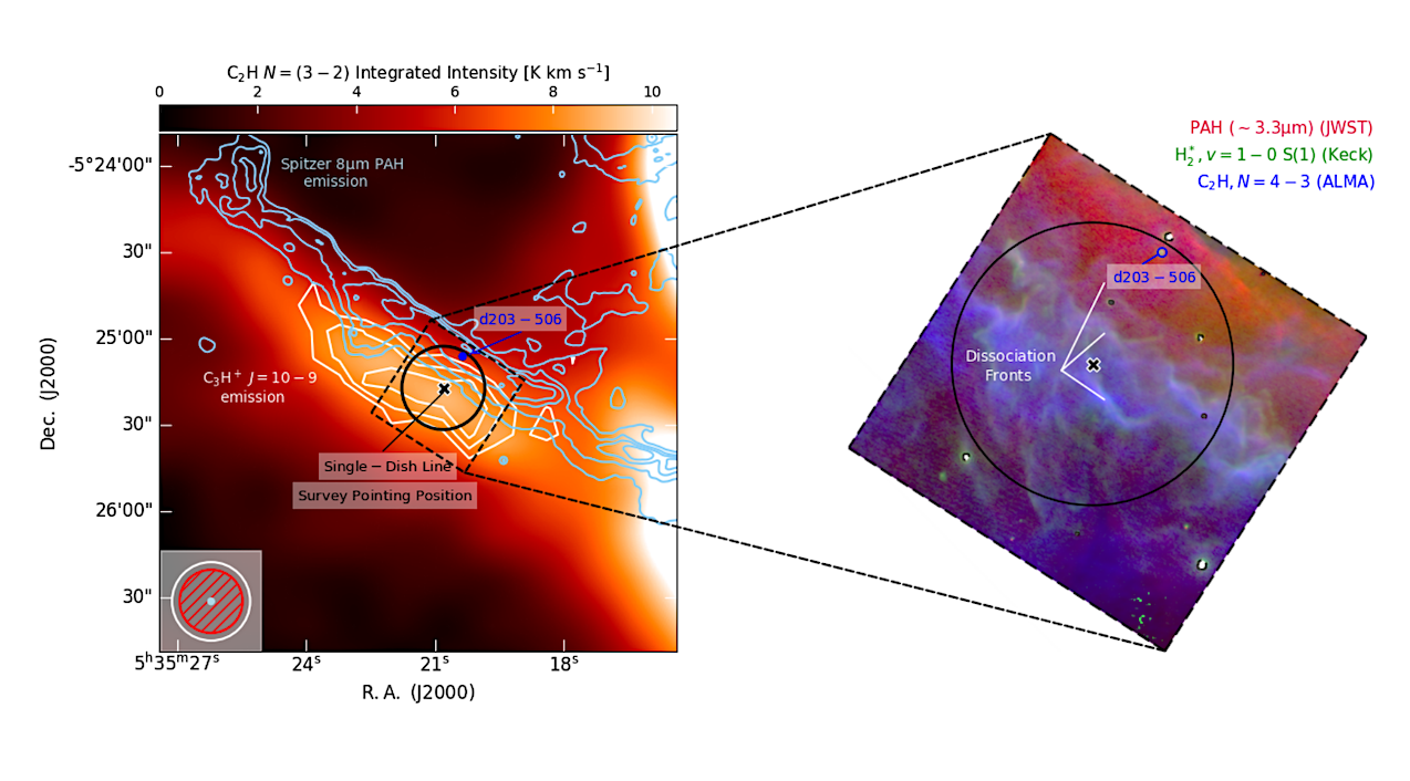 First Detection Of C2H+ In The Interstellar Medium