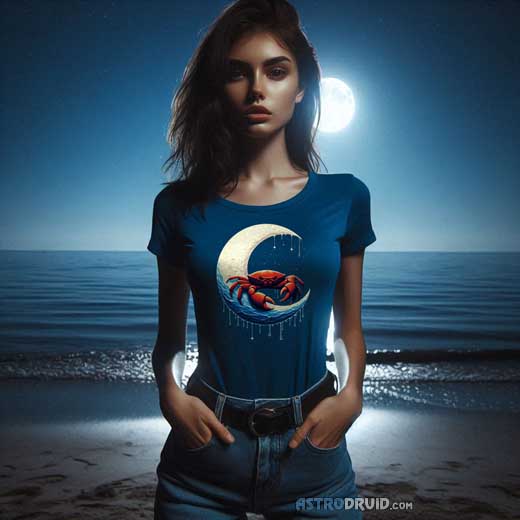 Cancer Moon Sign Shirt for Women