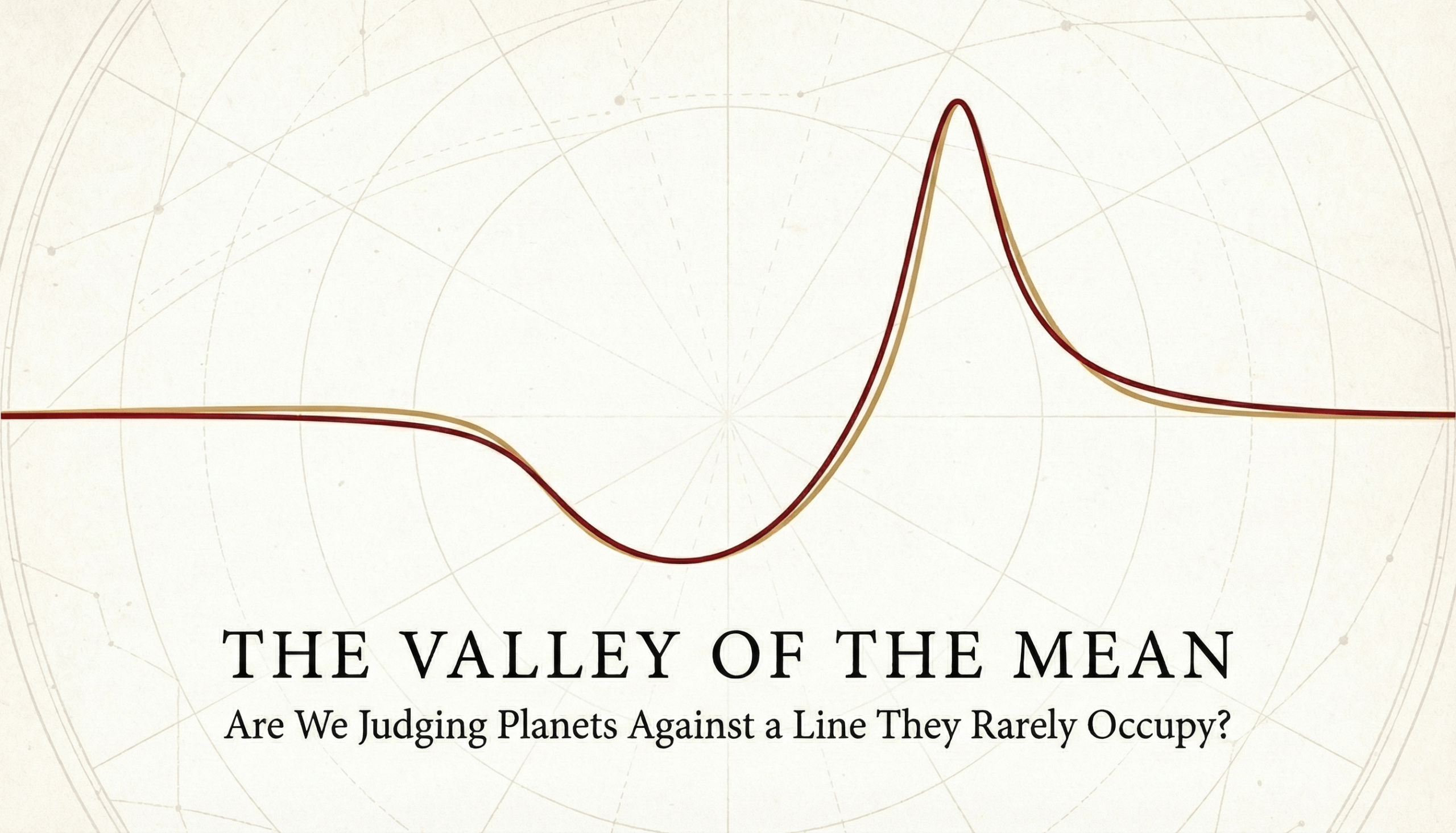 The Valley of the Mean : Are We Judging Planets Against a Line They Rarely Occupy?
