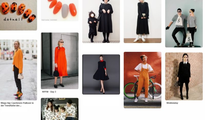 ママのハロウィンコーディネート 私服ファッションにちょい足し仮装