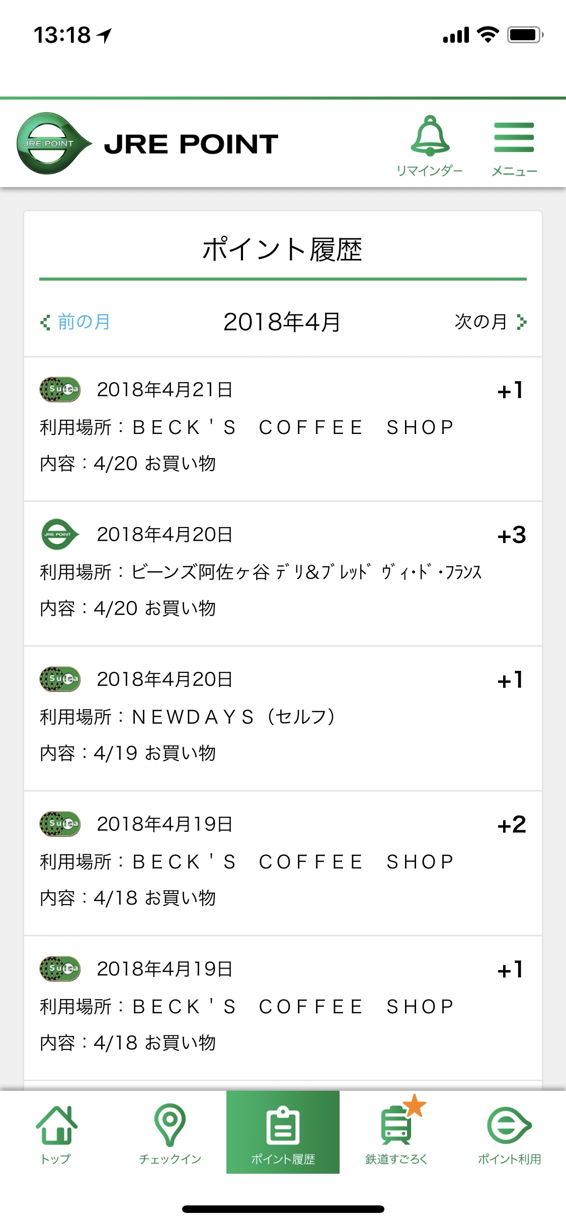 JRE Point App Points ListRecent Posts